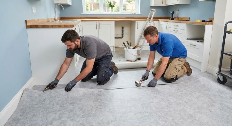 Sheet Linoleum Installation in Wimberley, TX