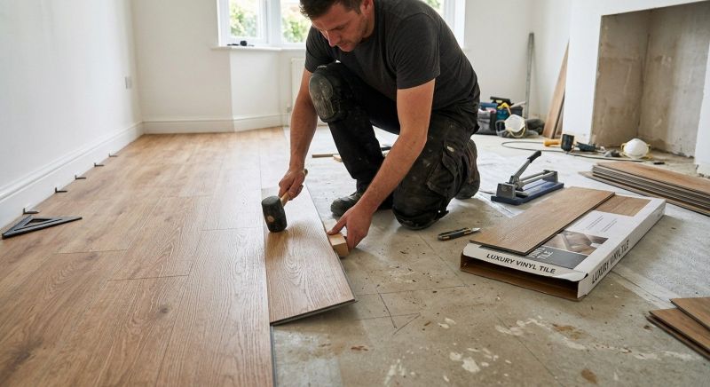 Luxury Vinyl Tile Installation in Cedar Creek, TX