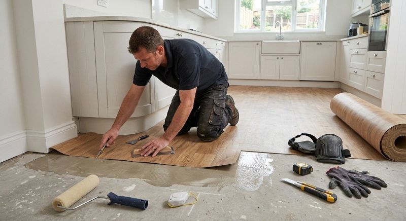 Sheet Linoleum Installation in Lockhart, TX