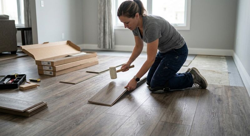 Vinyl Plank Floor Installation in Kyle, TX